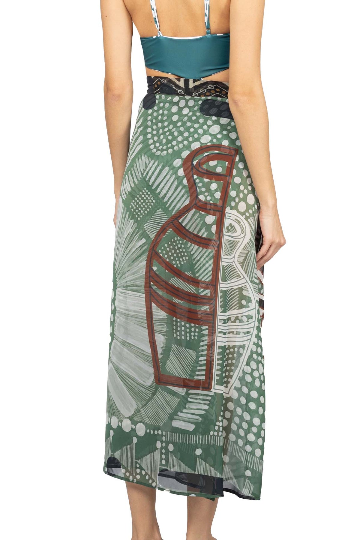 Desouk wrap skirt